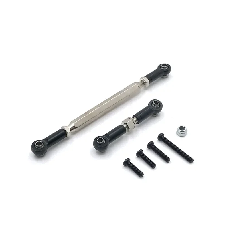 Metal Adjustable Steering Linkage Servo Link Pull Rod for MN D90 D99 MN-90 FJ-45 1/12 Upgrade Parts Rc Model Crawler Car