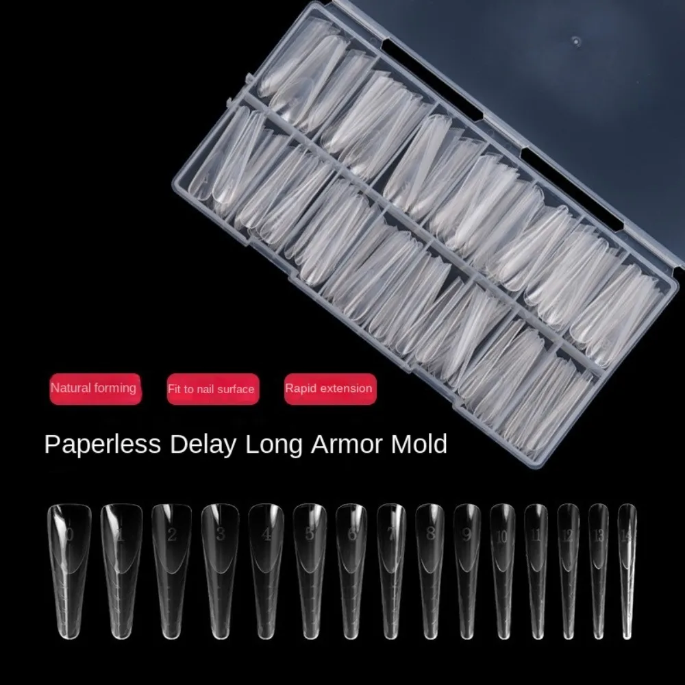 

150Pcs/Box Reusable Dual Forms Nail Mold Full Cover DIY French Manicure Nail Art Accessories Nails Coffin False Nails Tips