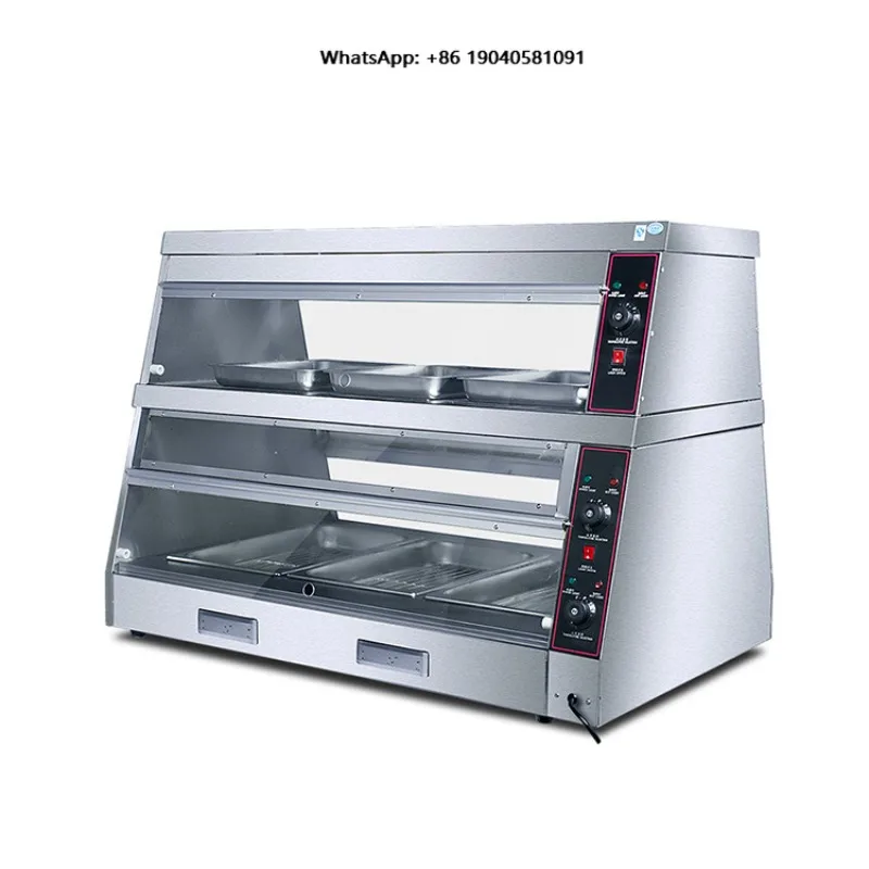 Hot Sales Commercial Fast Food Equipment Food Warmer Display Cabinet for Catering Industry