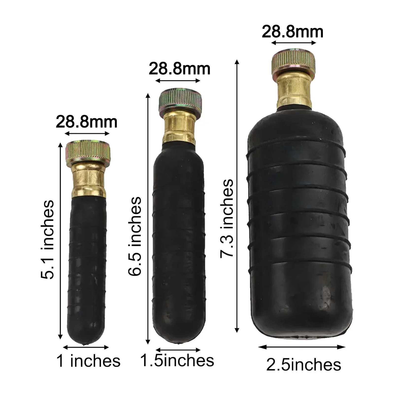 Effective Pipe Blockage Solution Use With Diameters From 1 To 6 Inches Water Power Clog Remover Three Sizes Included