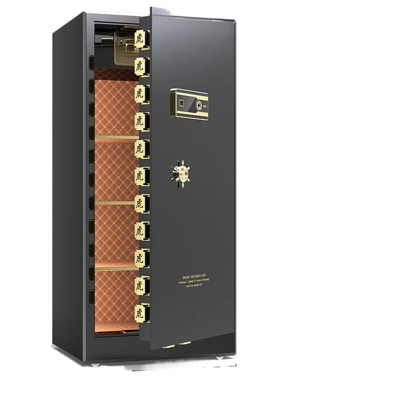 安全なホームオフィス用指紋認証小型金庫、オールスチール製盗難防止金庫