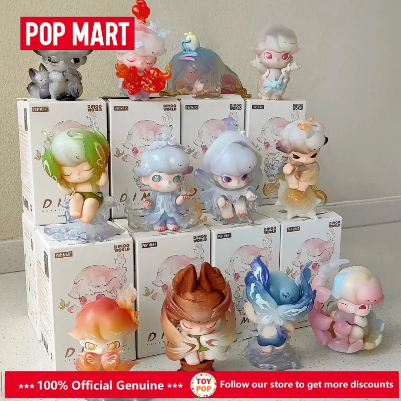 الرسمية حقيقية POPMART Dimoo الشكل الطبيعي سلسلة الشكل صندوق أعمى لعبة الموضة زخرفة العصرية صندوق غامض هدايا عيد الميلاد