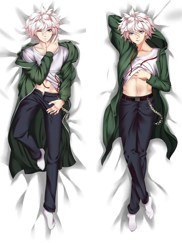 Nagito Komaeda Anime Dakimakura Pillowcase Double-sided Print Hugging Body Decorative Pillow Cover Case Dropshipping