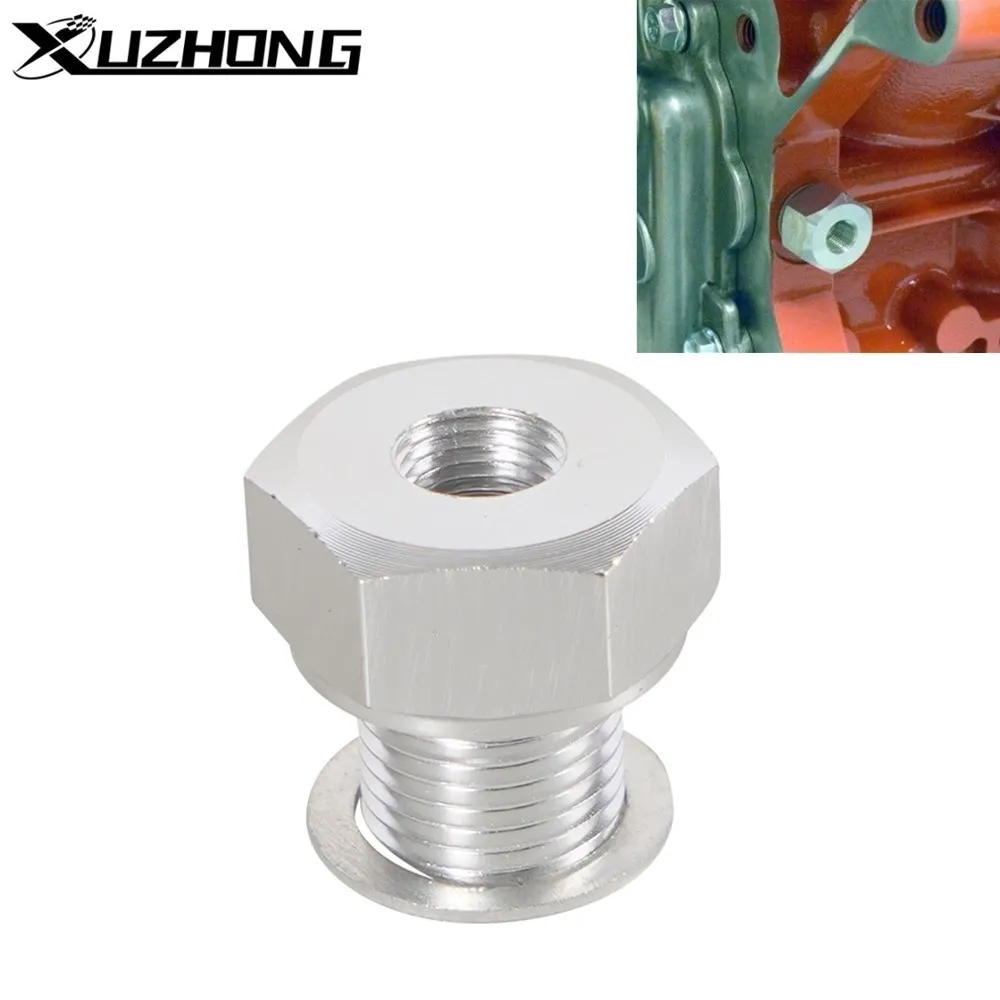 Hot Sale LS Engine Swap Aluminum Male M12x1.5 or M16x1.5 Female 1/8 NPT Oil Pressure Sensor Adapter Connector With Gasket 