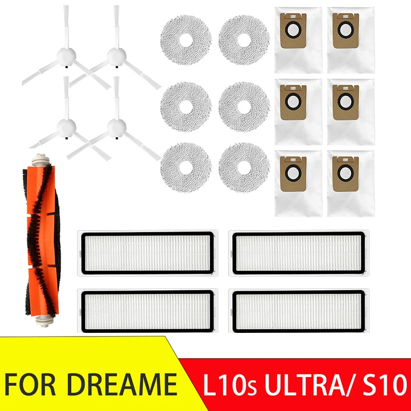 Сменные мешки для пыли, тканевая Швабра для робота-пылесоса Dreame Bot L10s Ultra/ S10/ S10 Pro, аксессуары для Dreame Bot L10s Ultra