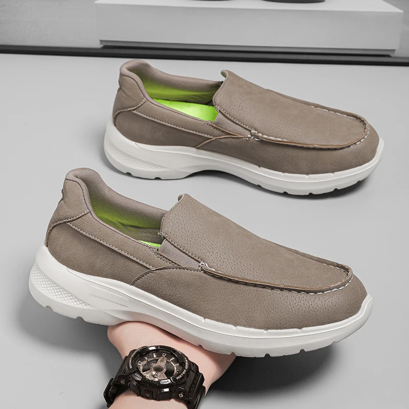 

Повседневные кроссовки на платформе с сеткой, повседневные спортивные летние новые стильные противоскользящие дышащие дорожные прогулочные туфли для мужчин, Zapatillas Hombre