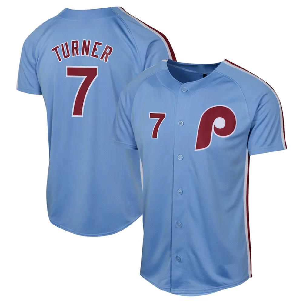 2024 Summer Phillies Baseball Shirt Los Angeles Adult Men\'s and Women\'s Comfortable Short Sleeve Philadelphia Teen Training Wear