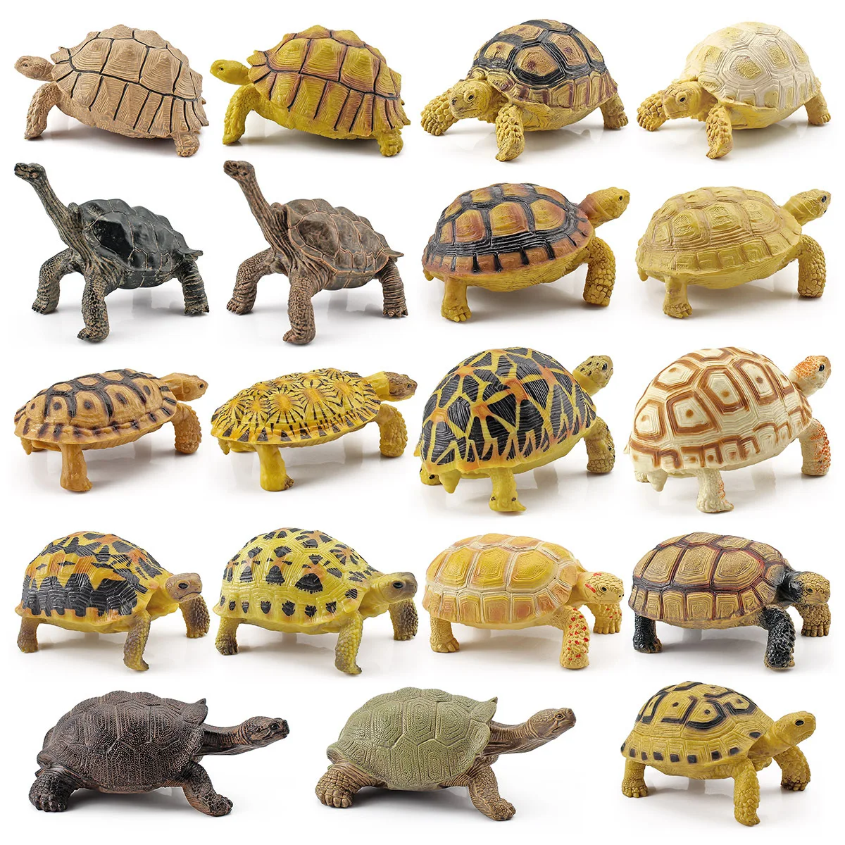 Miniature Turtle Tortoise and Starfish Figurines for Kids Science Education Realistic Tortoise Figurine Toy Science Models Decor