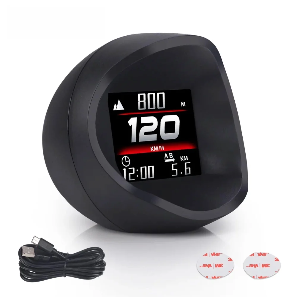 GPS Car HUD Multiple Dynamic Expressions Vehicle Speed/Mileage/Altitude/Clock/ Speedometer Head-up Display For Universal All Car