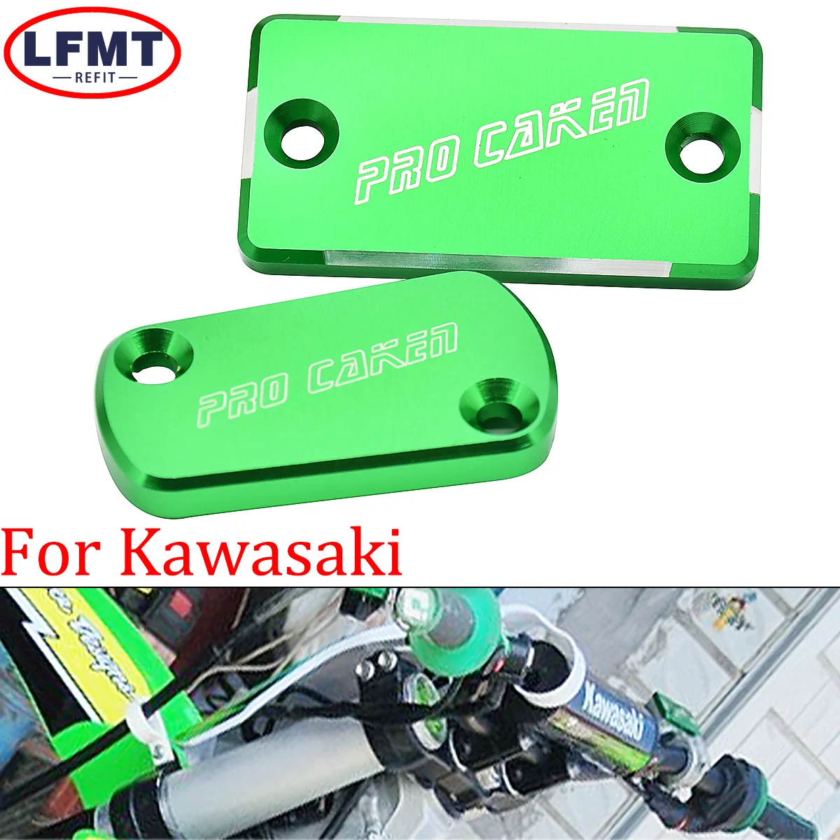 

Dirt bike up and down pump cover green For Kawsaki KX125 KX250 KX250F KX450F KLX450R KX 125 250 450 2004-2018