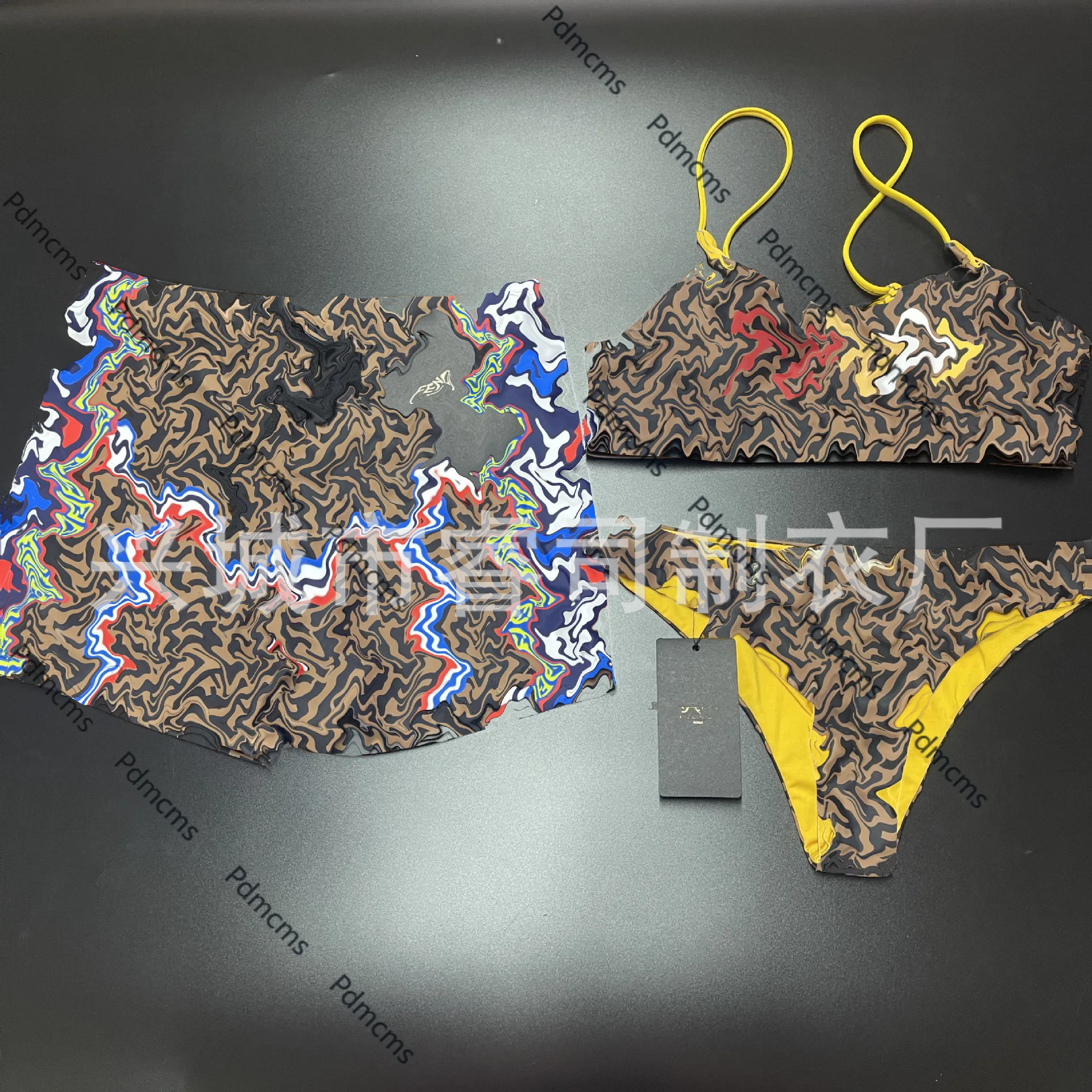 

2025 новый модный бренд, европейская и американская семейная одежда, модель для родителей и детей, модель для пары, цельный купальник, бикини, разделенный купальник