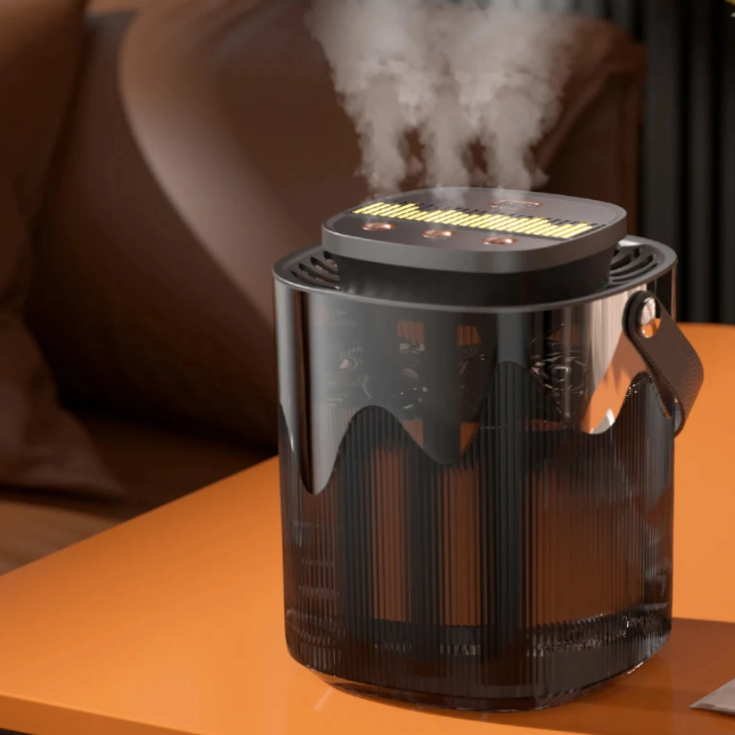 

Creative Humidifier Household Atomizer 3L Large Capacity Three Jet USB Silent Desktop Bedroom Dormitory Office Night Light