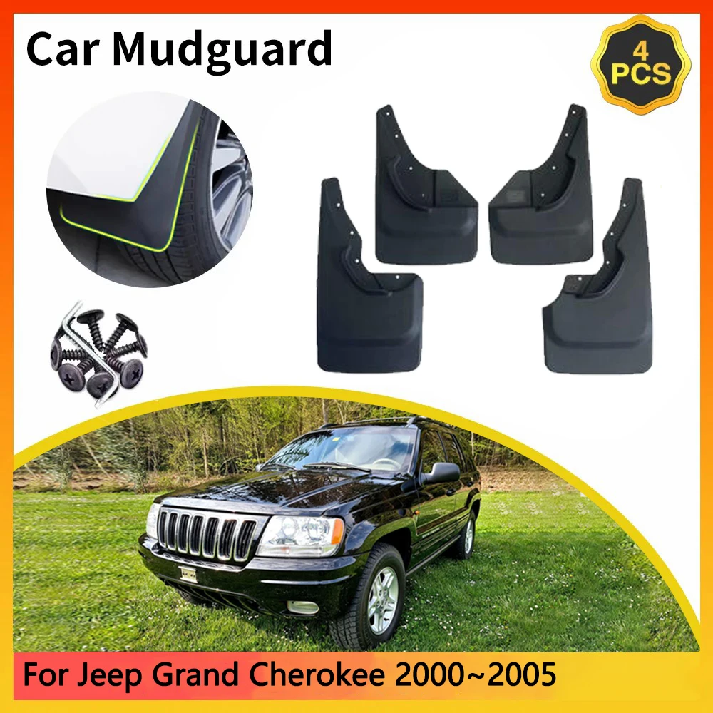 

For Jeep Grand Cherokee WJ WG 2000~2005 2001 MK2 Car Mudguards Mudflap Mudguard Splash Guards Mud Flaps Fender accessories Auto