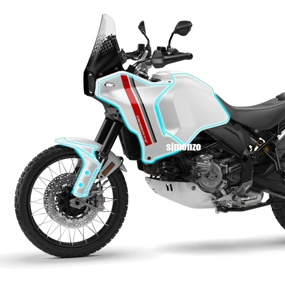 

Desert X Invisible Protective Film Motorcycle Invisible Car Cover For DUCATI DESERT X 2022-PPF TPU Fairing Protective Film