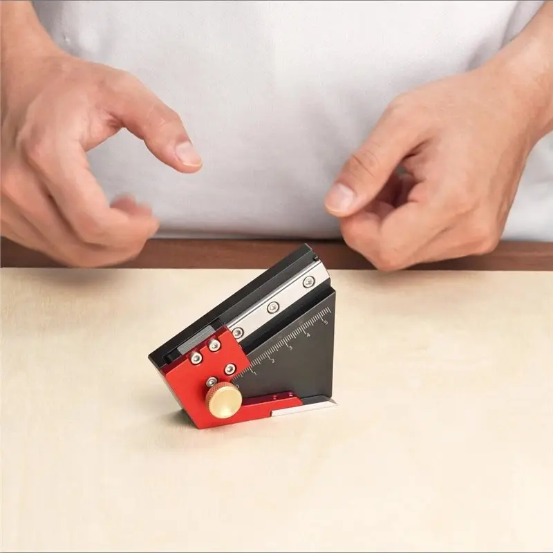 A20F-Woodworking 1/2 Inch Center Line Gauge Tool Table Saw Tenon 1/2 Inch Sawing Tool Solid Wood Trimming Adjuster Trimmer