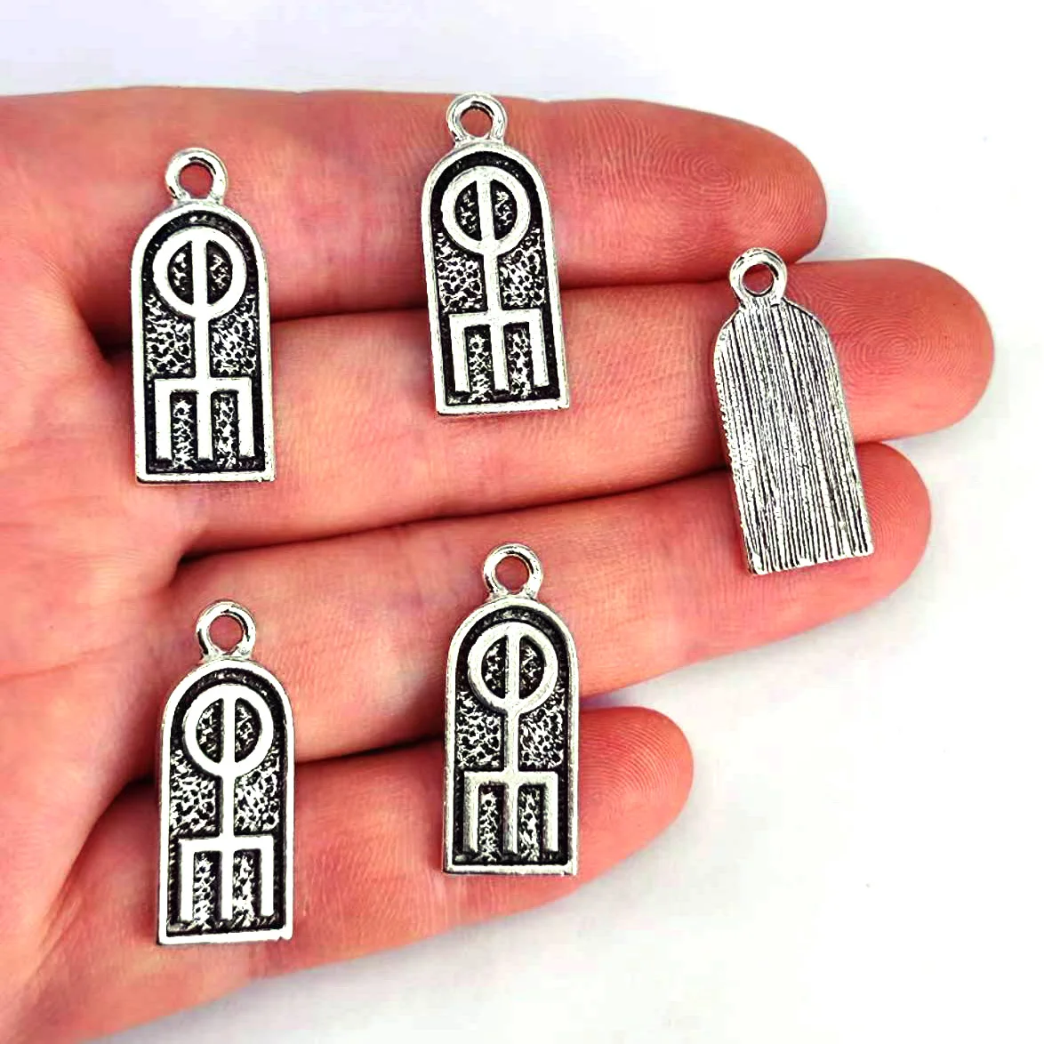 

50pcs free shipping norse icelandic binding runic rune galdrastafir attacts love pewter charm for DIY earring necklace