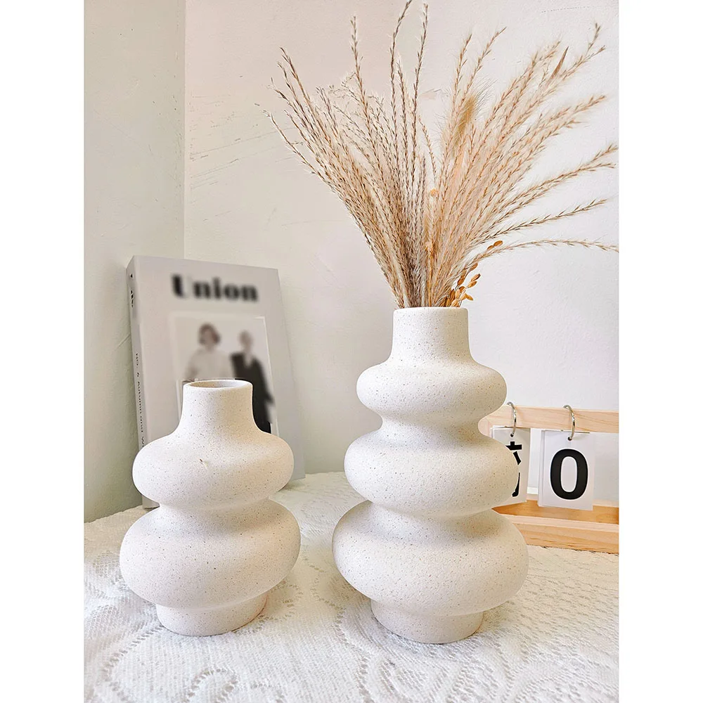 Modern Minimalist Style Rough Pottery Vegetarian Burnt Vase Ornaments Living Room Flower Arrangement Water Tea Table Decoration