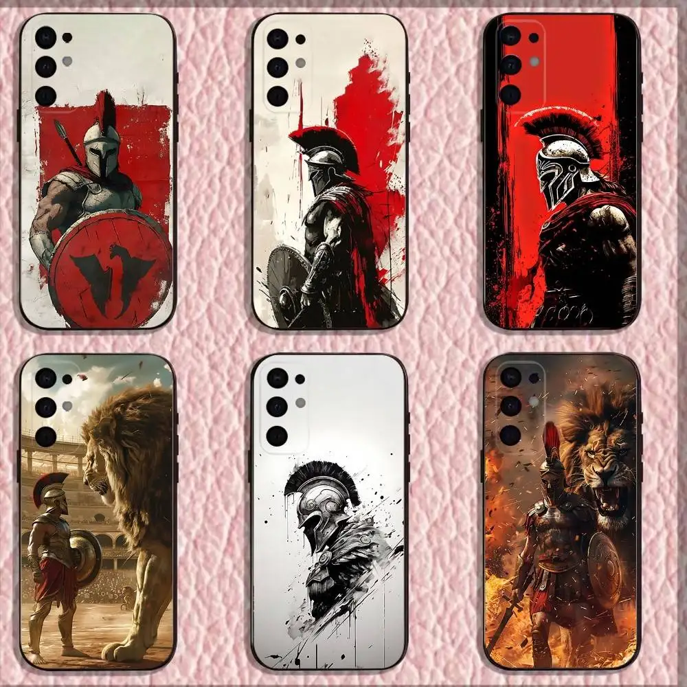 

Cool Spartan Phone Case For Samsung S25,S24,S21,S22,S23,S30,Ultra,S20,Plus,Fe,Lite,Note,10,9,5G Black Cover