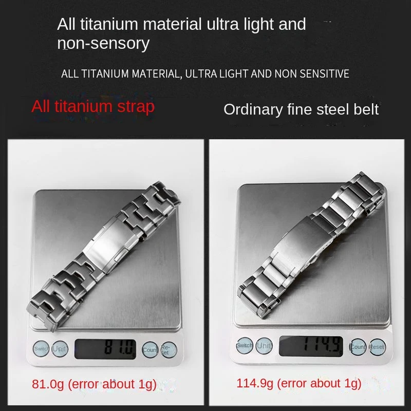 Quick Release Titanium Alloy Chain for Amazfit Huami Leap Me Falcon Titanium Watch Strap for Outdoor Sports Smart Watch Strap