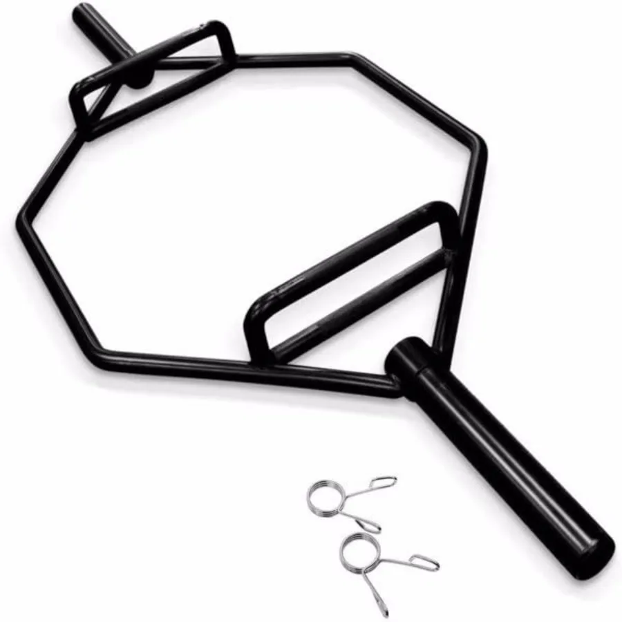 

Шестигранный гриф Hex Bar Trap Bar для тяжелой атлетики, 56-дюймовый гриф для становой тяги, сгибаний и приседаний, устойчивый к ржавчине, для силовых тренировок, отлично подходит для становой тяги.