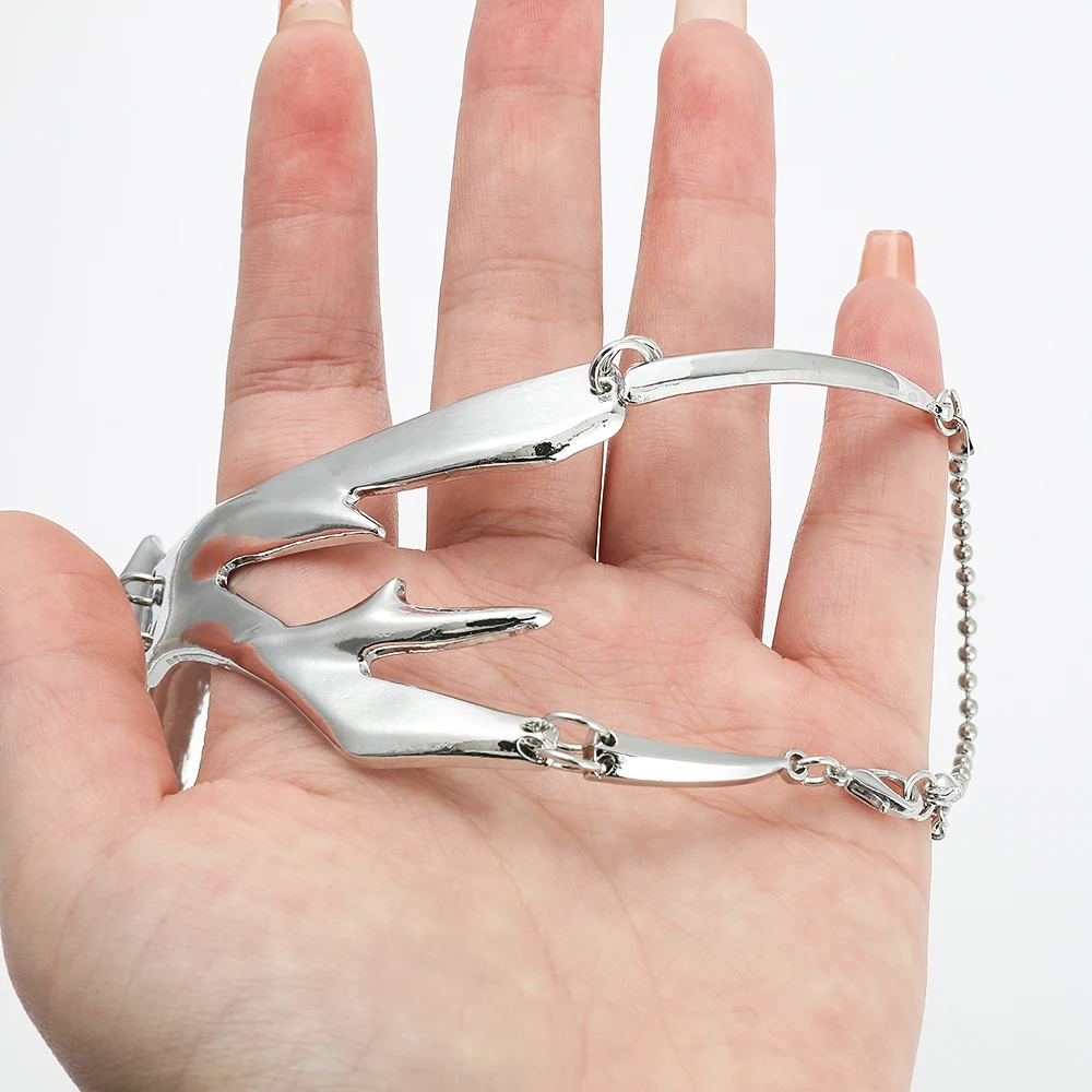 CyberPunk nieregularny fetysz maski gotycki Punk mechaniczny obcy płyn do twarzy kolczyk dla kobiet mężczyzn bal Party bizuteria