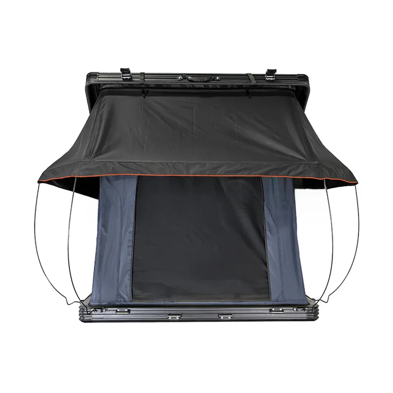 High Quality Triangular Thickened Hard Shell Car Roof Top Tent With Ladder Folding Design For Truck Outdoor Camping