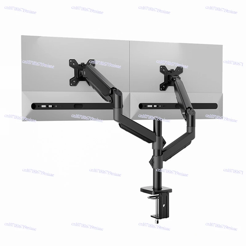 Dual-screen monitor bracket, screen lifting, suitable for 13-32 inch screen gas spring computer bracket