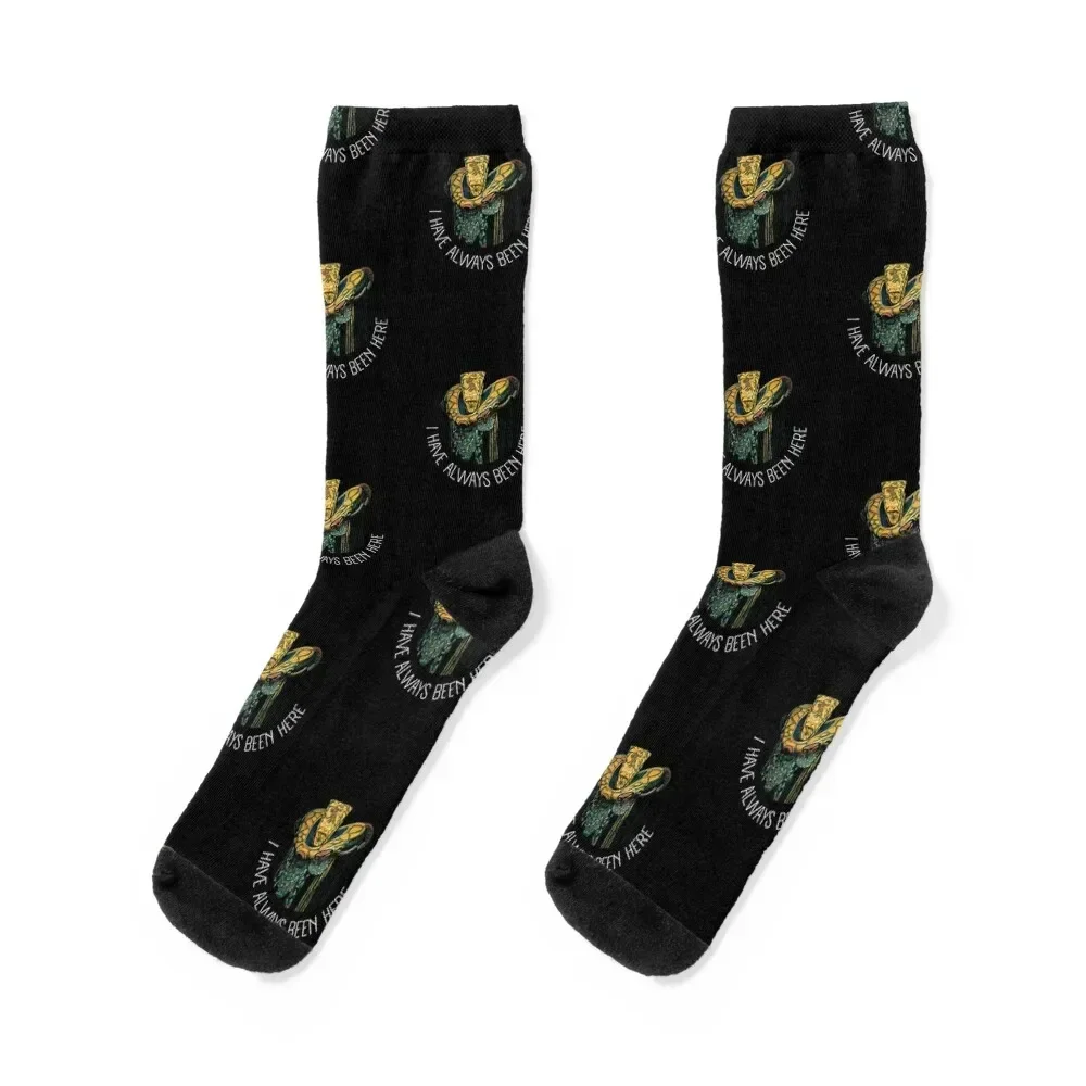 

The Ambassador - I have always been here - Black - Sci-Fi Socks warm winter essential winter thermal Run Boy Socks Women's