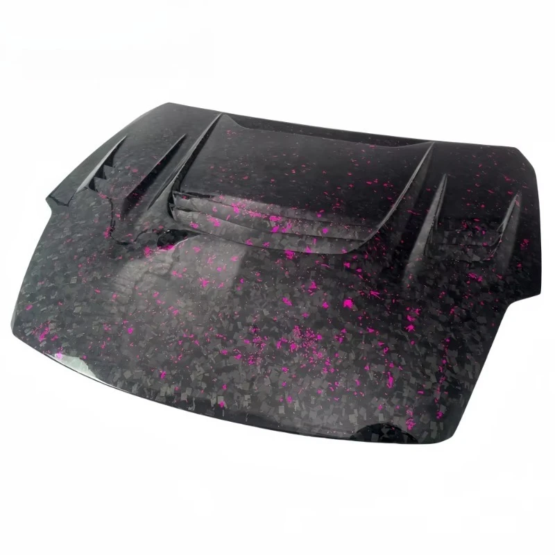 New Forged Pattern Carbon Fiber Hood for 350Z Z33, Durable Lightweight Engine Cover Body Kit