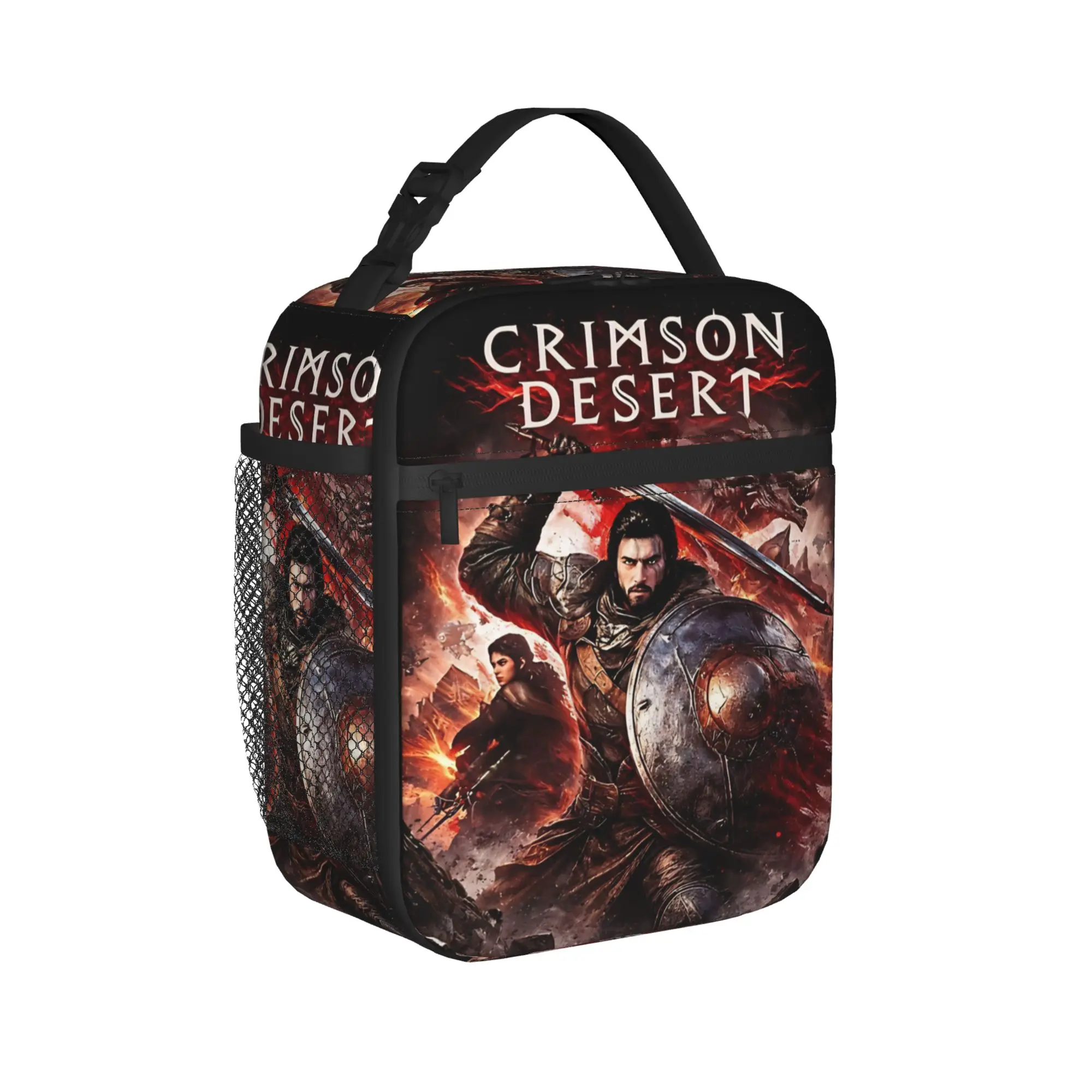 Crimson Desert Insulated Lunch Bags Cooler Bag Reusable,Meal Container  Portable Tote Lunch Box Girl Boy College  Travel