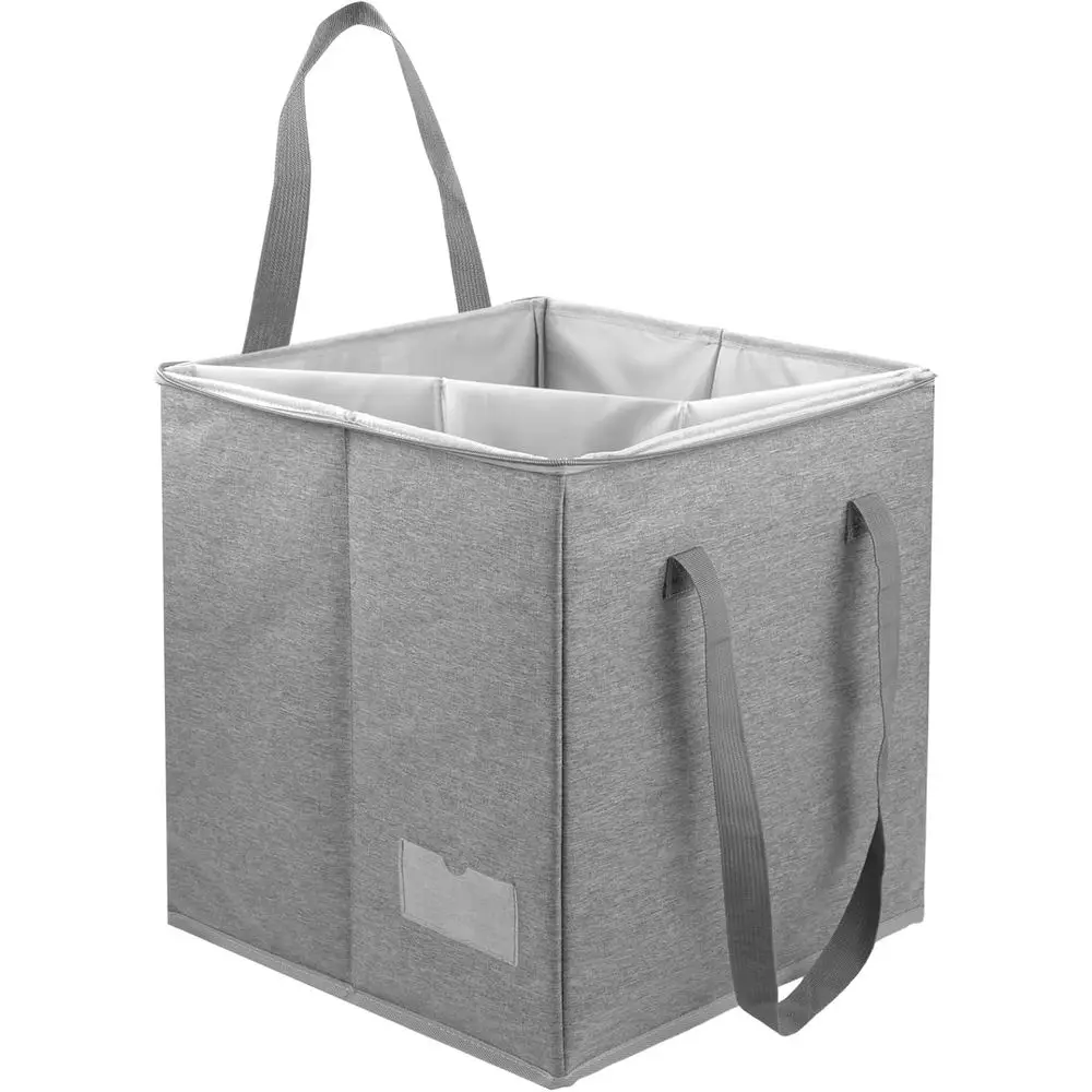 

Rigid Hanger Organizer Bag - Large Storage Container with Lid for Hanger Caddy, Closet and Laundry Room Organizer