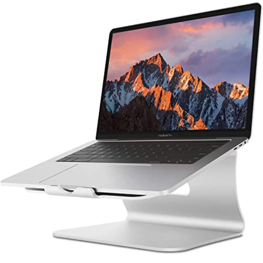 

Подставка для ноутбука из алюминия с вентиляцией для MacBook Air/Pro, Dell, HP, Lenovo, Microsoft Surface, Samsung 11-16 дюймов