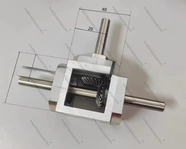 

Right Angle Transmission Dual Output Bevel Gear Reducer, Gearbox Corner Small T-type Cross Commutator