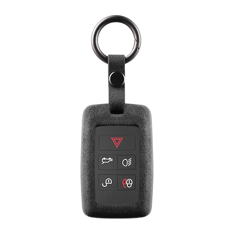

Suede Key Case for Land Rover Evoque, Defender, Range Rover, Discovery 5, and Velar - Premium Key Cover and Protector