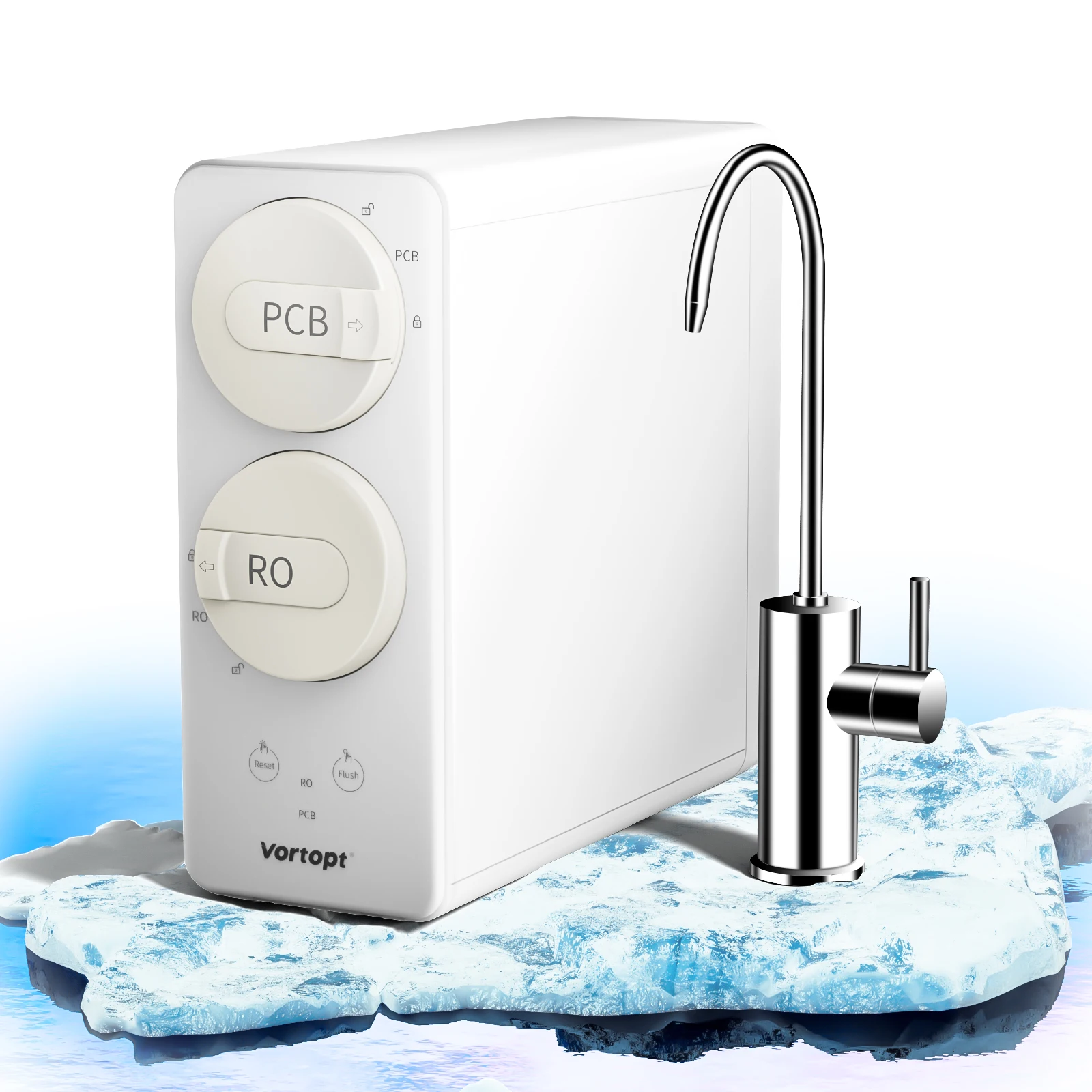 800 GPD Tankless RO Water Purifier System for Drinking Water, 0.0001μm Filtration Reduces PFAS, 3:1 Pure to Drain