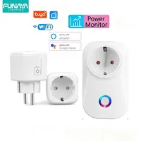 EU Smart Socket Tuya WiFi 16A EU Plug Outlet Remote Control Timer Power Monitor Support Voice Google Home Alexa Home Appliance