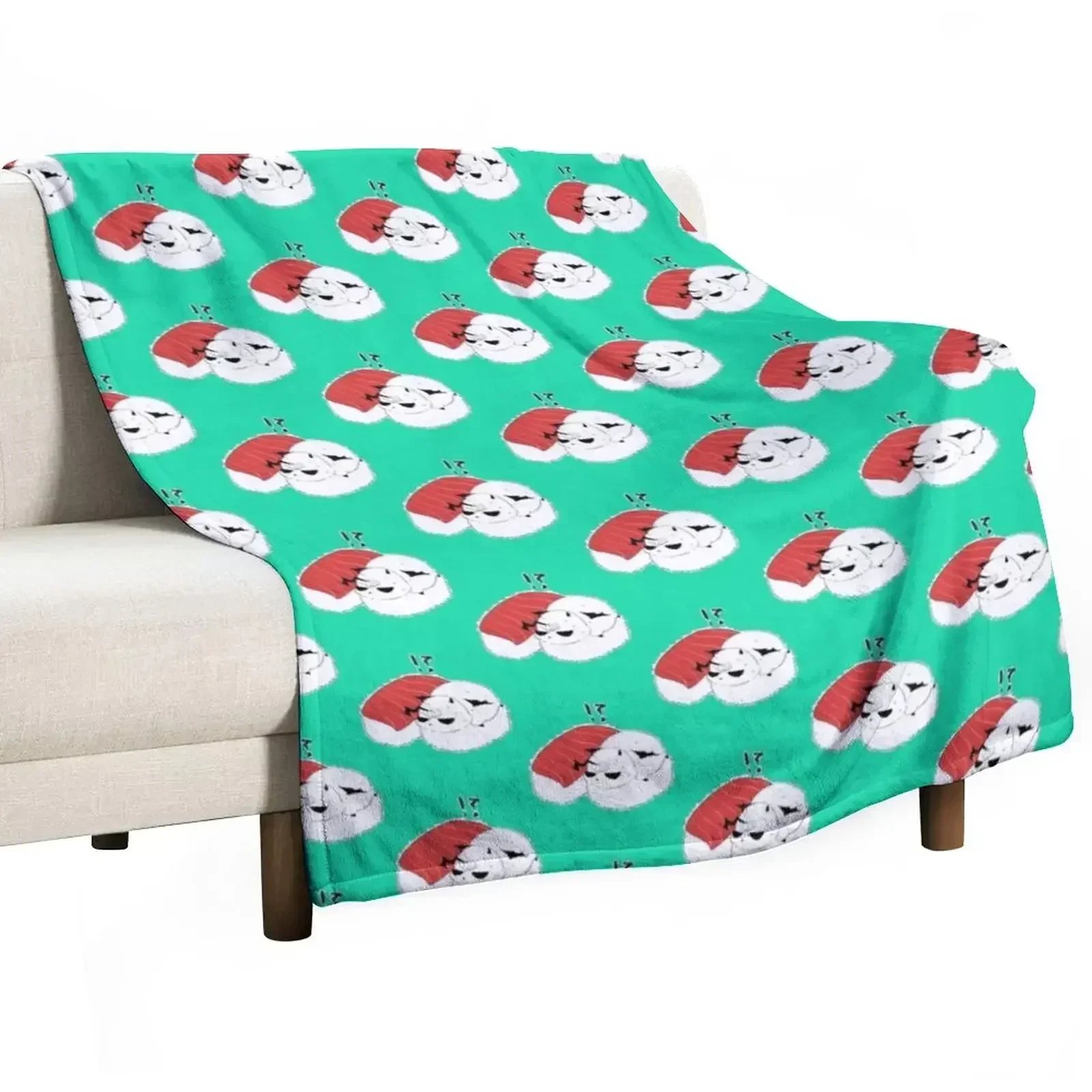 New EGG-IE SUSHI (Welcome to Demon School, Iruma-kun) Throw Blanket Multi-Purpose Flannel Fabric decorative Blankets