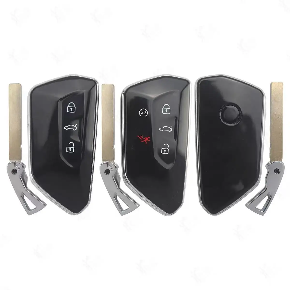 Car Key Shell Case For VW Volkswagen Golf 8 GTI R ID.3 ID.4 Seat Leon Tarraco Ateca Cupra Born Skoda Octavia A8 MK4 MK8 view 3