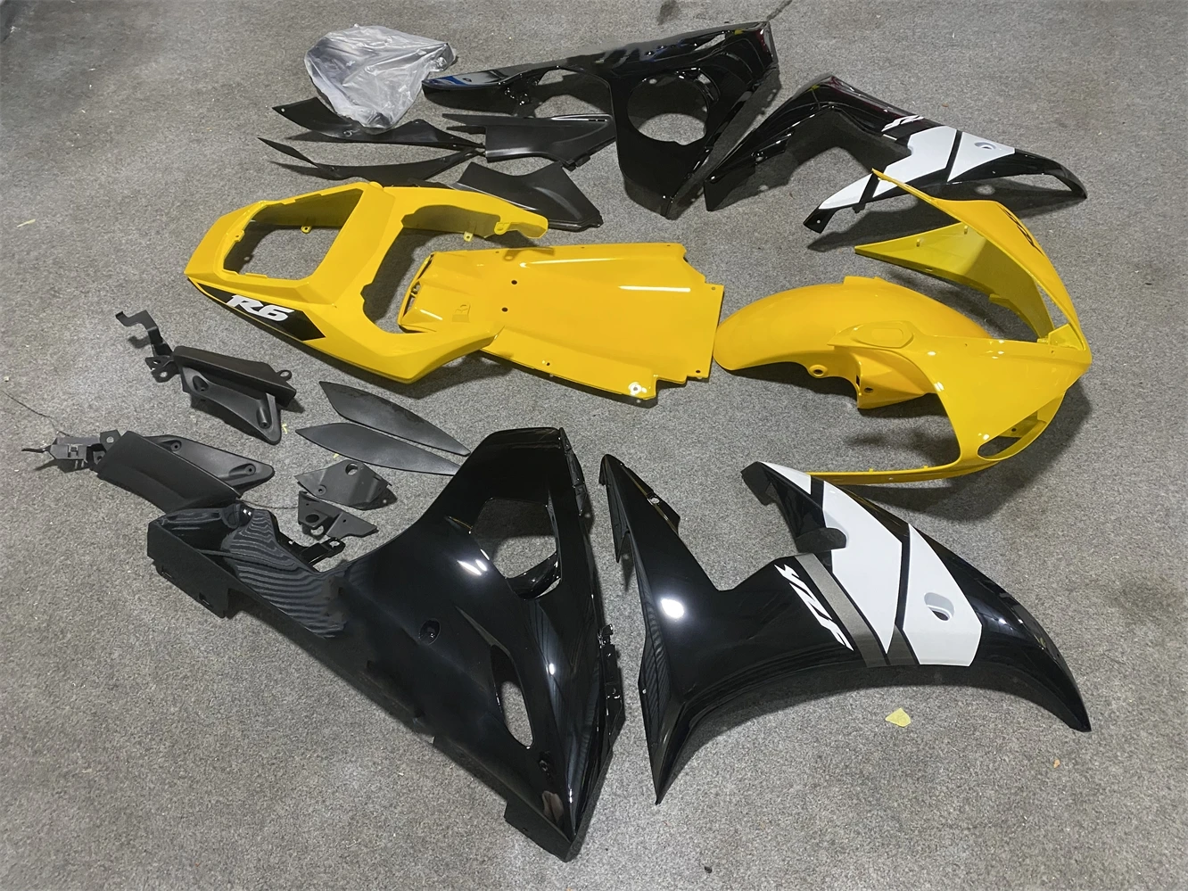 Motorcycle Fairing kit for Yamaha R6 03 04 05 YZF600 2003 2004 2005 Fairing Yellow Black White motorcycle housing