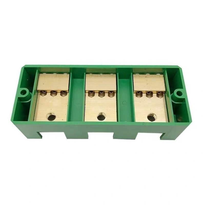 Three Phase 3 IN 6/9/12 OUT Terminal Block FJ6 Energy Measuring Metering Mounted Distribution Junction Box Wire Connector