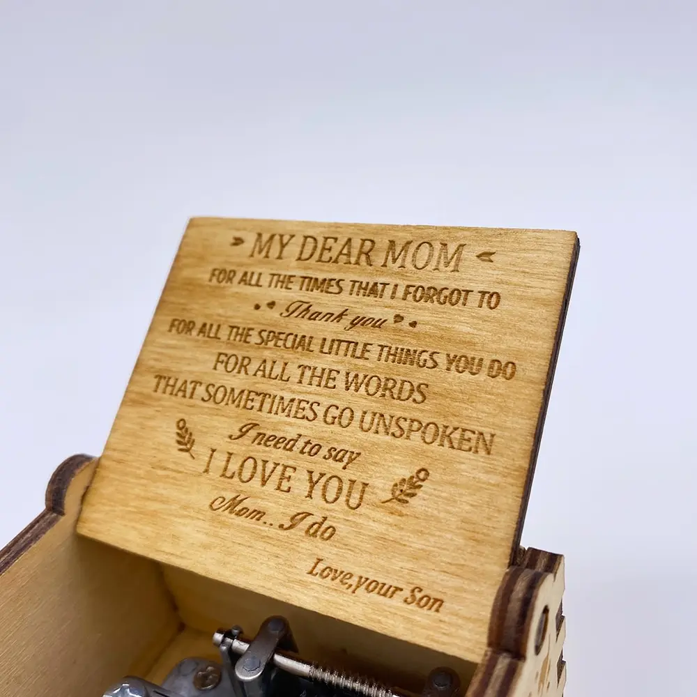 Wooden Music Box, You Are My Sunshine Music Son, a Blessing Gift for Mom