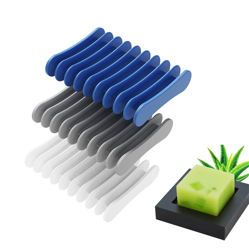 

2025 New Perfect Innovative Easy To Clean Innovative Premium Silicone Silicone Self Draining Soap Dishes Compact And Soap Holder