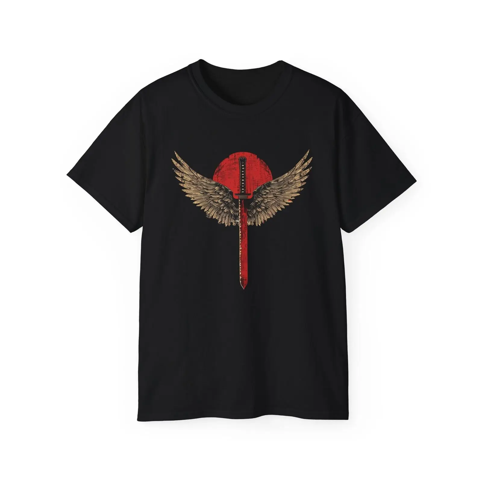 Samurai T-Shirt,Katana With Wings,Ronin Shirt, Sword With Wings,Rise Of A Ronin