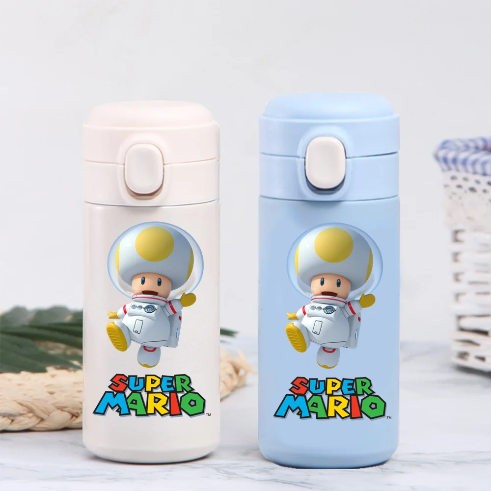 320/420ML Super Mario Bros.Stainless Steel Water Cup Vacuum Thermos Cup Travel Portable Insulated Bottle Keep Warm Cold Cartoon
