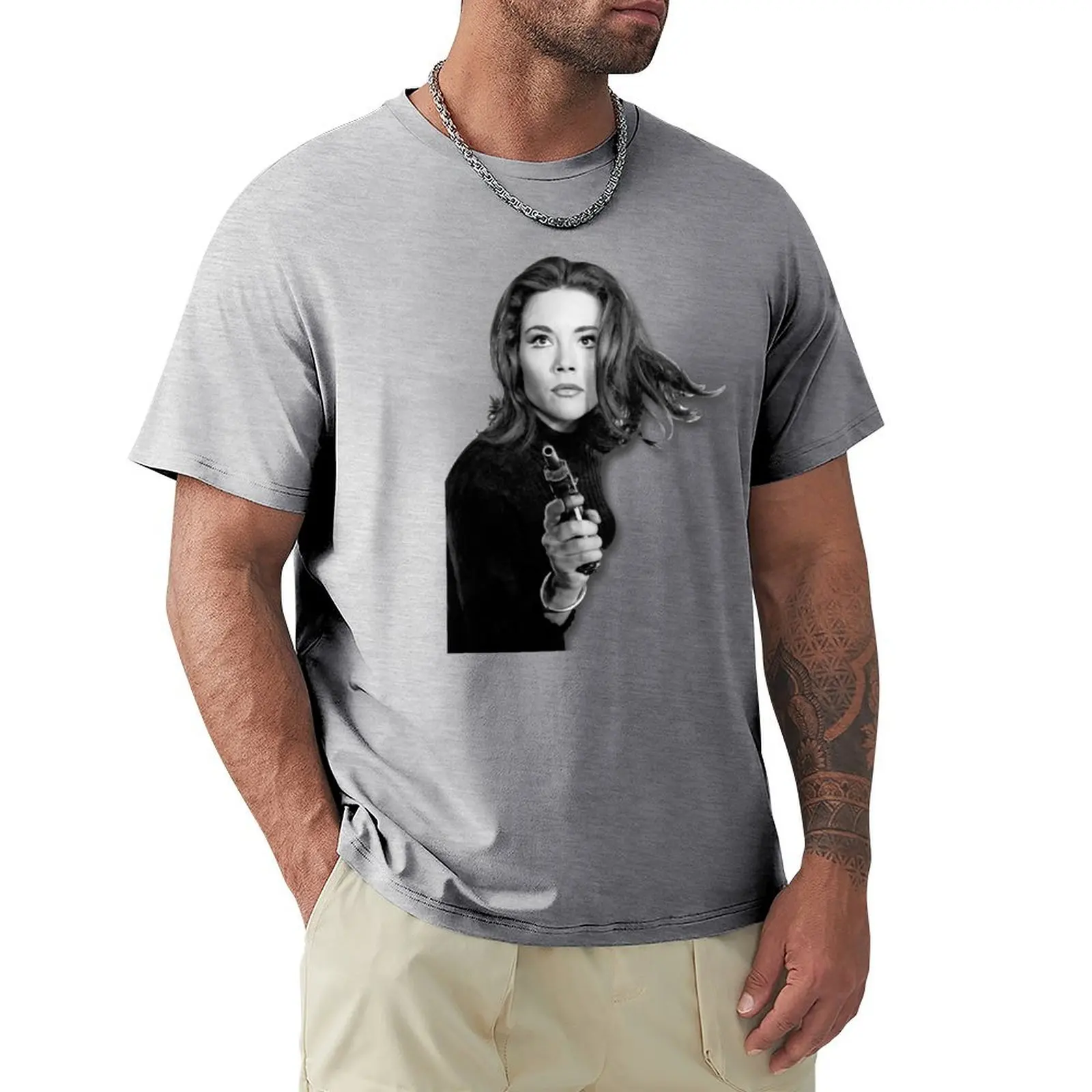 Emma Peel Shirt, Shirt Retro 70s 80s 90s ,TV Series T-shirt vintage sweat oversized t shirt men