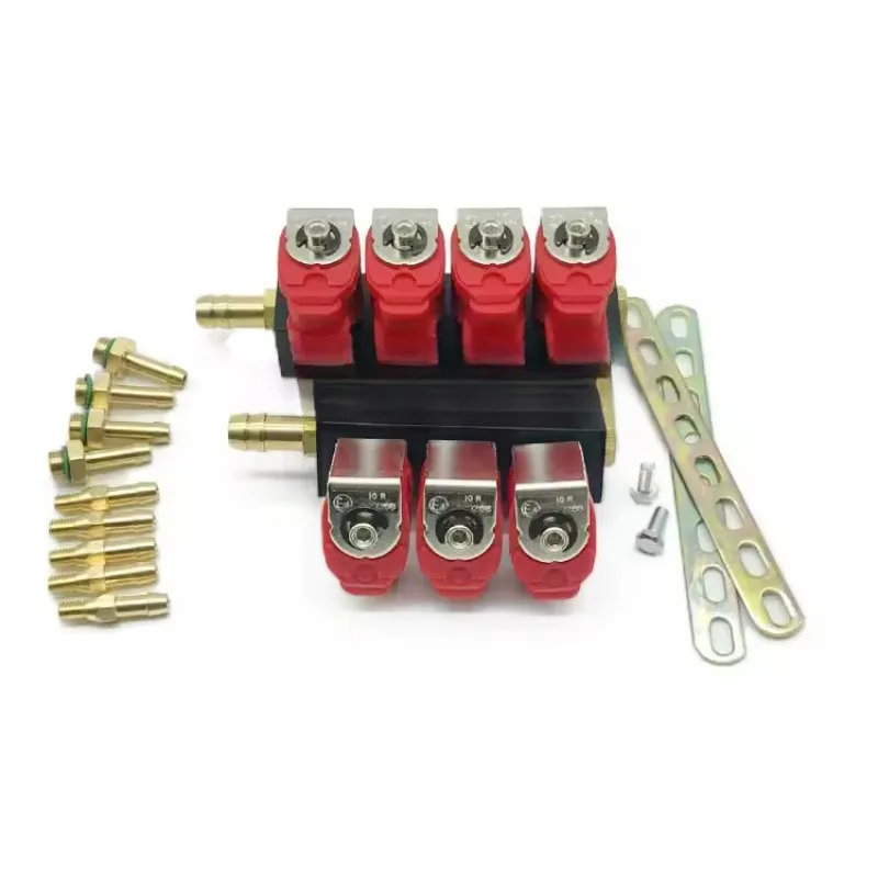 LPG/CNG Vehicle Oil To Gas Injector LPG Nozzle Rail 4 Cylinder General Gas Vehicle Parts