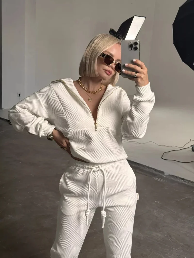 

Steetwear 2 Piece Sets Women Outfit Autumn Clothes Women Long Sleeve Sweatshirt Top Jogger Pant Sets Casual Tracksuits Woman Set