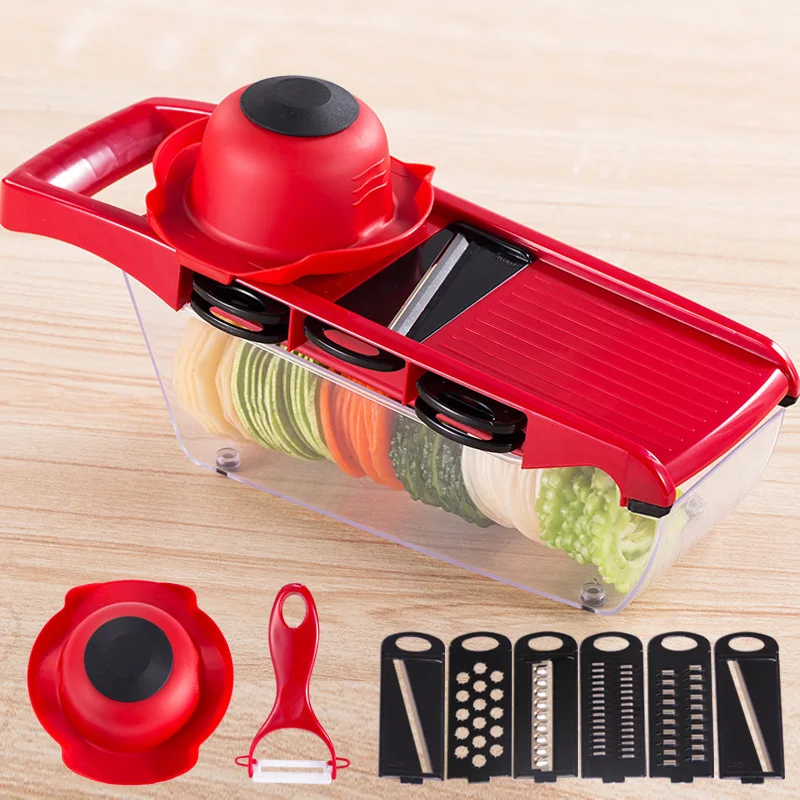 Multifu Vegetable Slicer Portable Vegetable Fruit Slicing Shredding Machine in The Kitchen Potato and Carrot Shredding Machine