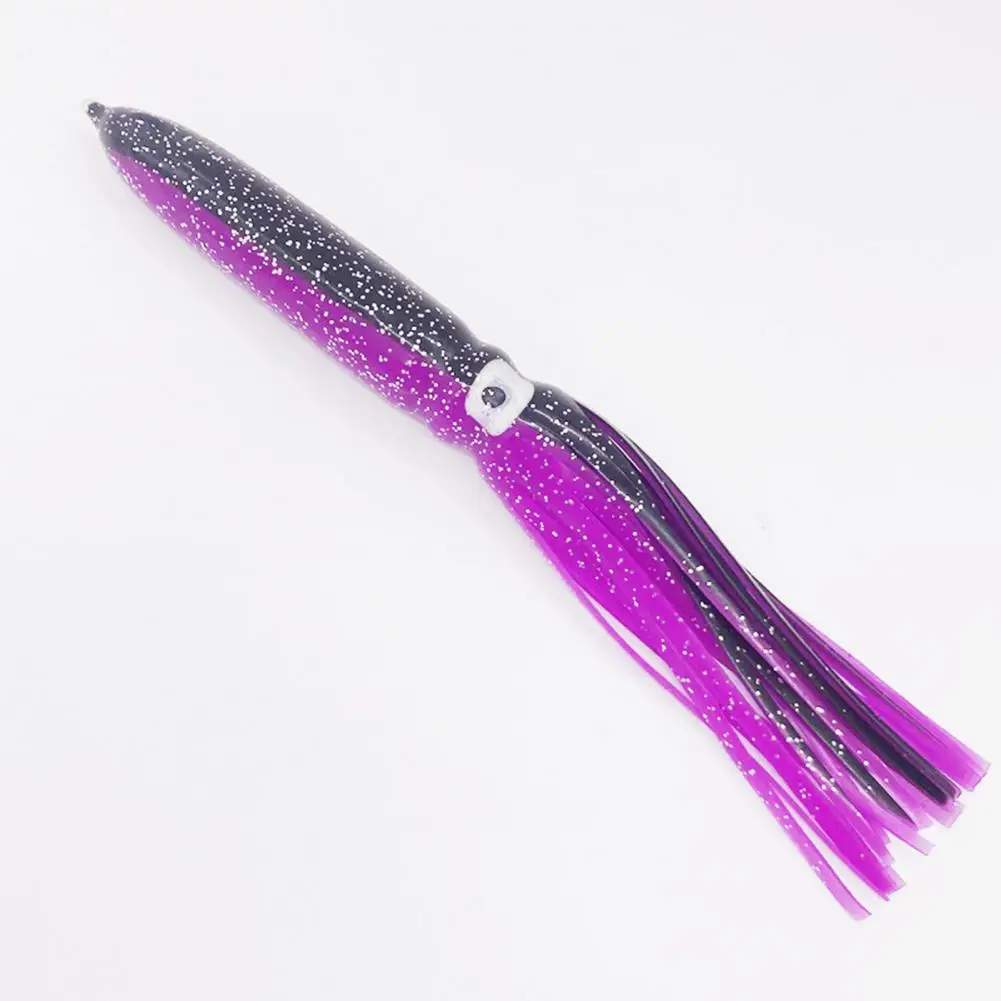 20cm/15g Plastic Squid Bait Luminous Sequin Octopus Bait Fishing Tool Squid Skirt Bait Artificial Soft Fishing Lure Fishing Tool