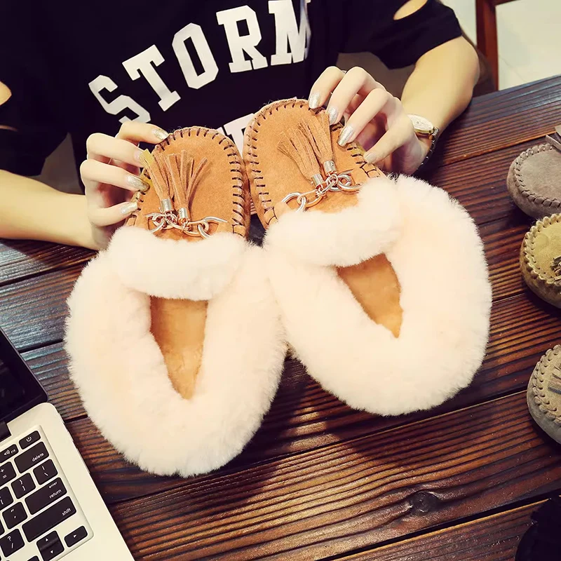 

Shoes Women Classic Style Women's Genuine Sheepskin Leather Snow Boots Natural Wool Fur Snow Boots Warm Winter Boots Ankle Boots